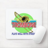 Trombone speelt goed muismat (Met muis)