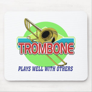 Trombone speelt goed muismat