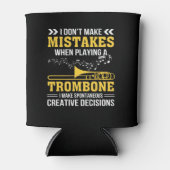 Trombone speler maken spontaan creatief blikjeskoeler (Voorkant)