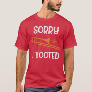 Trombone-speler Marching Band Muziek Cadeautrombon T-shirt