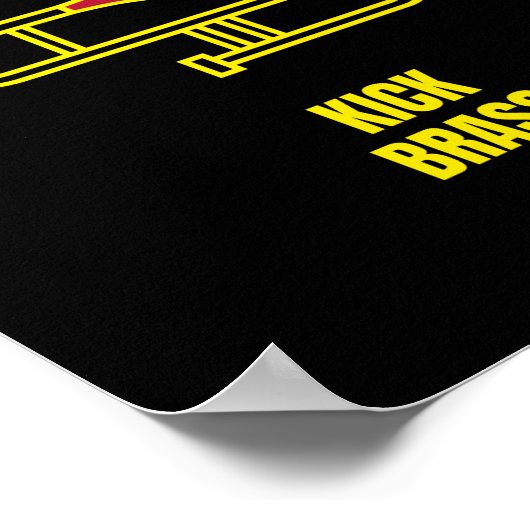 Trombone spelers schoppen het brein poster (Hoek)