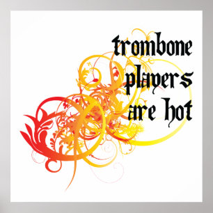 Trombone-spelers zijn hot poster