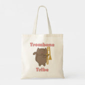 Trombone Stam Cute Kat Roze Letters Tote Bag (Achterkant)