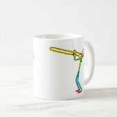 Trombone stokmannetje koffiemok (Voorkant rechts)