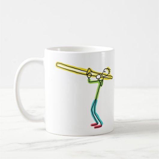 Trombone stokmannetje koffiemok (Links)