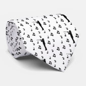 Trombone-Stropdas met muzieknotities Stropdas (Opgerold)