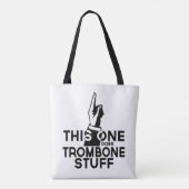 Trombone Stuff - Funny Trombone Music Tote Bag (Achterkant)