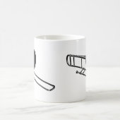 Trombone "Tekening" Koffiemok (Center)