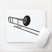 Trombone "Tekening" Muismat (Met muis)