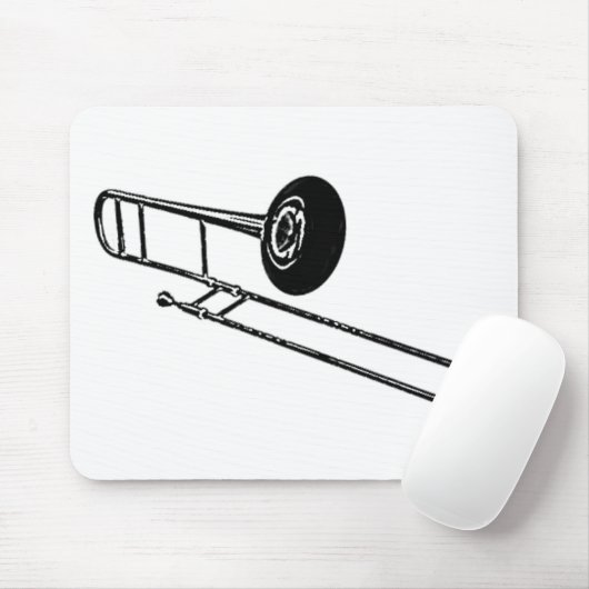 Trombone "Tekening" Muismat (Met muis)