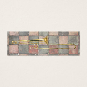 Trombone tekent de vlek mini visitekaartjes