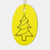 Trombone Tekst Kerstboom Keramisch Ornament (Links)