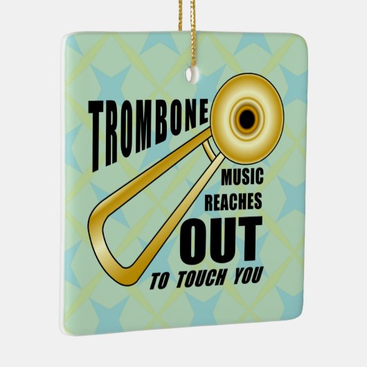 Trombone Touch Keramisch Ornament (Rechts)