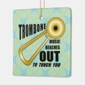 Trombone Touch Keramisch Ornament (Links)