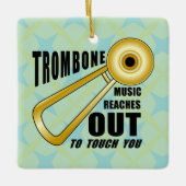 Trombone Touch Keramisch Ornament (Voorkant)