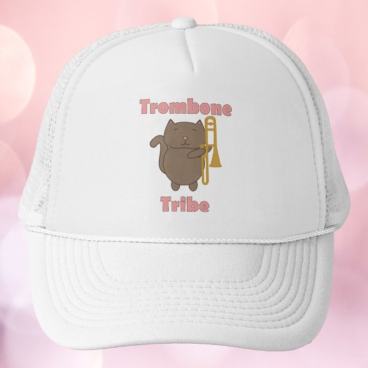 Trombone Tribe Kawaii Kat Roze Letters Trucker Pet