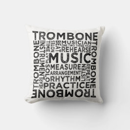 Trombone Typografie Kussen