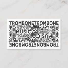 Trombone Typografie Visitekaartje