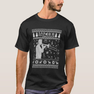 Trombone Ugly Christmas Shirt Funny Band