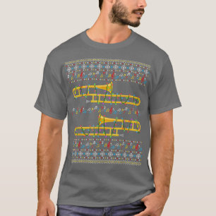 Trombone Ugly kerstkeukenlampjes F T-shirt
