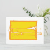 Trombone Uitnodigingen (Staand voorkant)