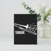 Trombone Vector Design Briefkaart (Staand voorkant)