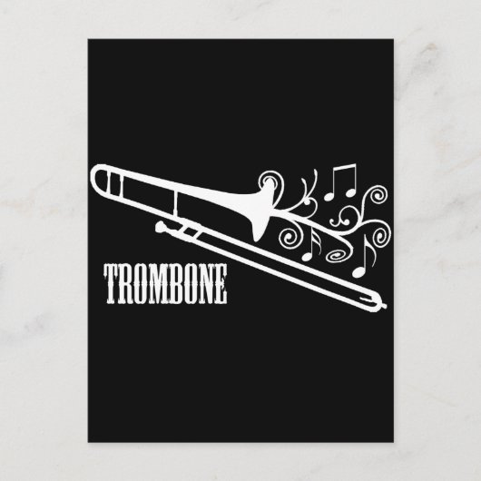 Trombone Vector Design Briefkaart (Voorkant)