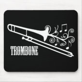 Trombone Vector Design Muismat (Voorkant)