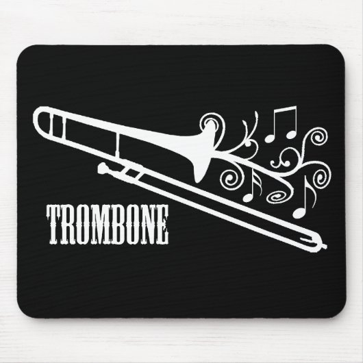 Trombone Vector Design Muismat (Voorkant)
