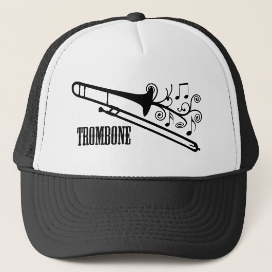 Trombone Vector Design Trucker Pet (Voorkant)