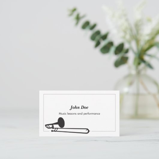 Trombone Visitekaartje (Staand voorkant)