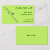 Trombone Visitekaartje (Voorkant / Achterkant)