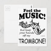 Trombone voelt de muziek briefkaart (Voorkant / Achterkant)
