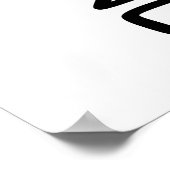 Trombone voelt de muziek poster (Hoek)