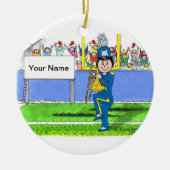 Trombone - Vrouw Keramisch Ornament (Voorkant)