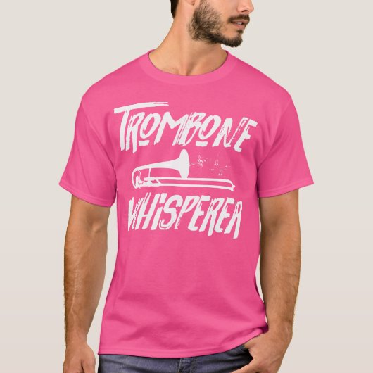 Trombone Whisperer Trombonist Jazz T-shirt (Voorkant)