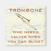 Trombone: Wie heeft kleppen nodig? Magneet (Voorkant)
