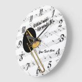 Trombone zonder muziekleven zou vlakke WallClock v Grote Klok (Hoek)