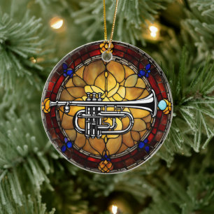 trombonemuziek keramisch ornament