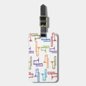 Trombonen Bagagelabel (Voorkant verticaal)