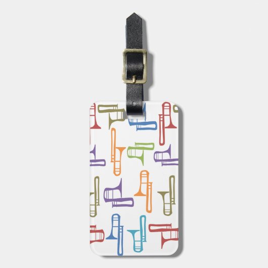 Trombonen Bagagelabel (Voorkant verticaal)