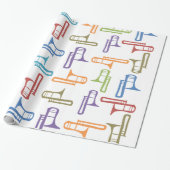 Trombonen Cadeaupapier (Uitgerold)