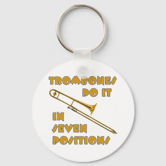 Trombonen doen het in 7 posities sleutelhanger
