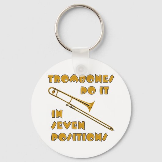 Trombonen doen het in 7 posities sleutelhanger (Voorkant)