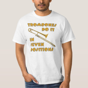 Trombonen doen het in 7 posities t-shirt
