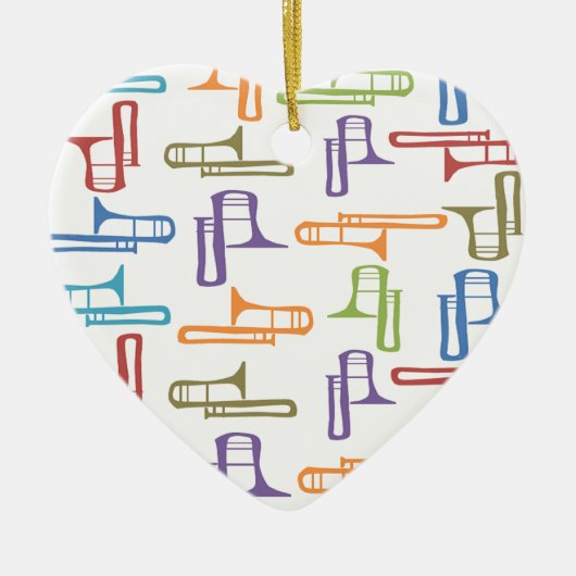 Trombonen Keramisch Ornament (Voorkant)