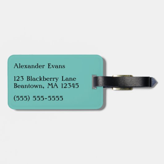 Tromboner Bagagelabel (Achterkant horizontaal)