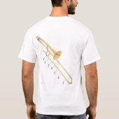 Trombones doen het in zeven verschillende posities t-shirt (Achterkant)