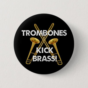 Trombones Kick Brass. Ronde Button 5,7 Cm