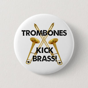 Trombones Kick Brass. Ronde Button 5,7 Cm